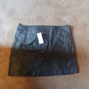brand new EXPRESS black leather skirt